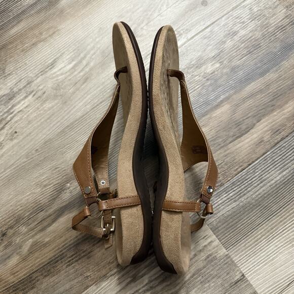 Vionic Kirra Backstrap Thong Sandals Women’s Size 9.5M Tan Leather Comfort Shoes - Picture 6 of 9